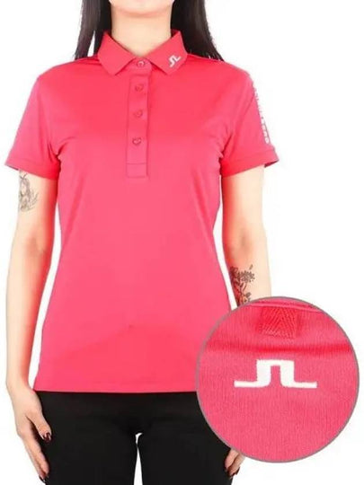 Tour Tech Short Sleeve Polo Shirt Azalea - J.LINDEBERG - BALAAN 2