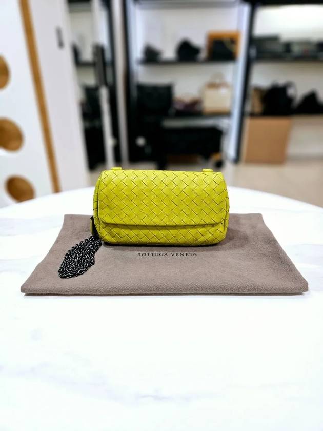 Intrecciato Chain Mini Cross Bag Green 310774 - BOTTEGA VENETA - BALAAN 5