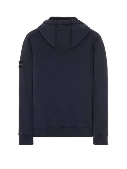 Wappen Patch Cotton Fleece Hoodie Navy - STONE ISLAND - BALAAN 2