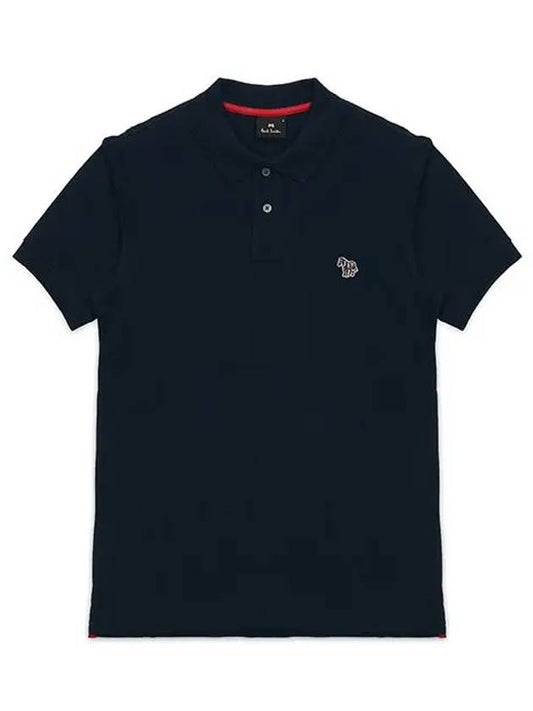 Zebra Waffen Logo PK Shirt Navy - PAUL SMITH - BALAAN.