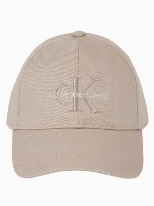 JEANS Unisex CKJ Monogram Embroidered Ball Cap 4K5031G PCF - CALVIN KLEIN - BALAAN 1