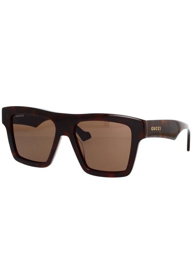 Eyewear Square Frame Sunglasses Havana - GUCCI - BALAAN 3