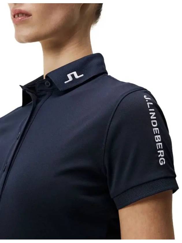 Women's Tour Tech Golf Polo Navy - J.LINDEBERG - BALAAN 4