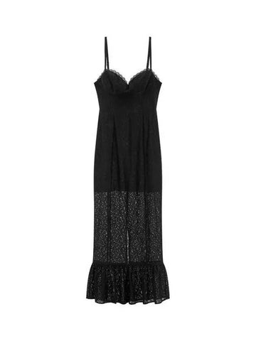 Flower Lace Easy Dress Canice Black 270267 - REFORMATION - BALAAN 1