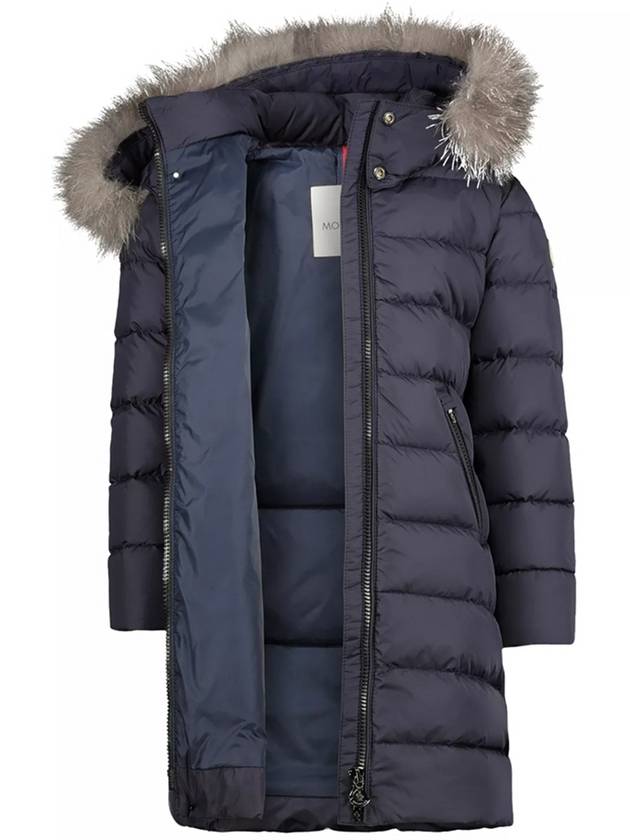 Abelle Long Down Jacket Padding Night Blue - MONCLER - BALAAN 5