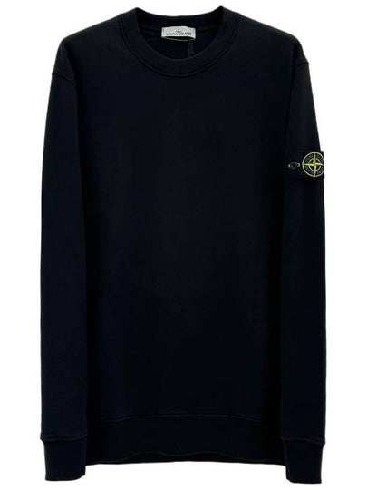 Wappen Patch Crew Neck Sweatshirt Black - STONE ISLAND - BALAAN 2