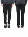 Wappen Patch Old Treatment Slim Fit Cargo Straight Pants Black - STONE ISLAND - BALAAN 2