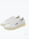 Dallas White Tab Leather Low Top Sneakers White - AUTRY - BALAAN 2