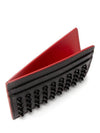 Chios Stud Card Wallet Black Red - CHRISTIAN LOUBOUTIN - BALAAN 6