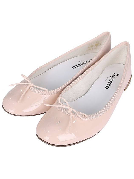 Women's Cendrillon Leather Ballerinas Flat Glossy Pink - REPETTO - BALAAN 2