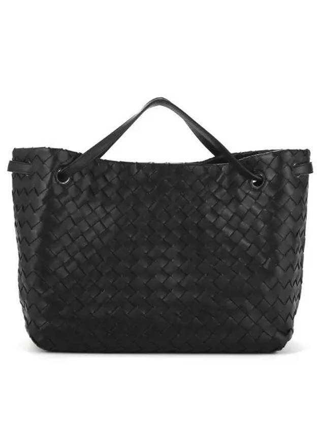 Intrecciato Large Top Handle Tote Bag Black - BOTTEGA VENETA - BALAAN 1