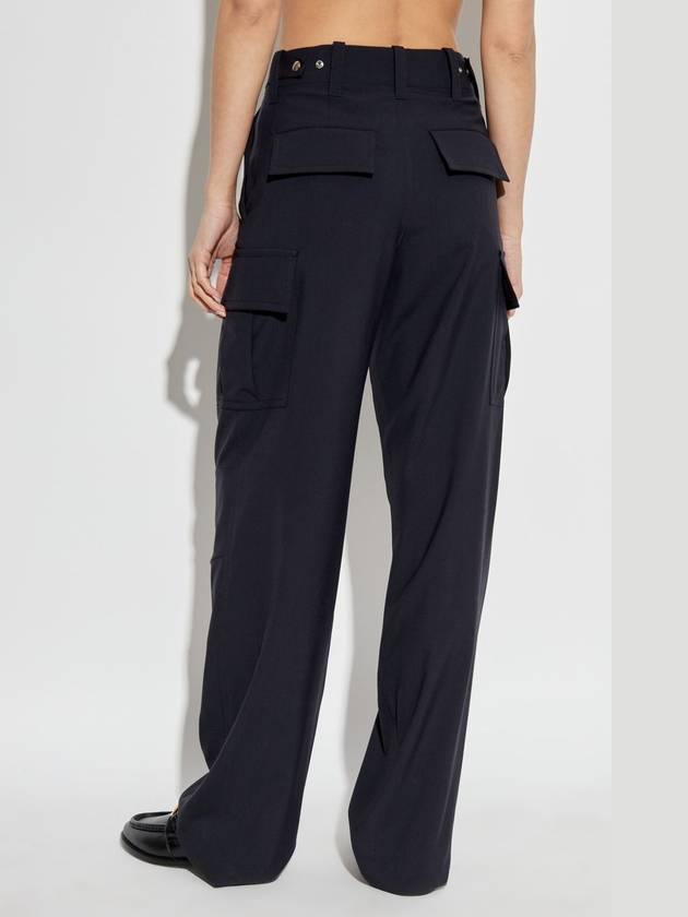 Bottega Veneta Cargo Pants, Women's, Navy Blue - BOTTEGA VENETA - BALAAN 4