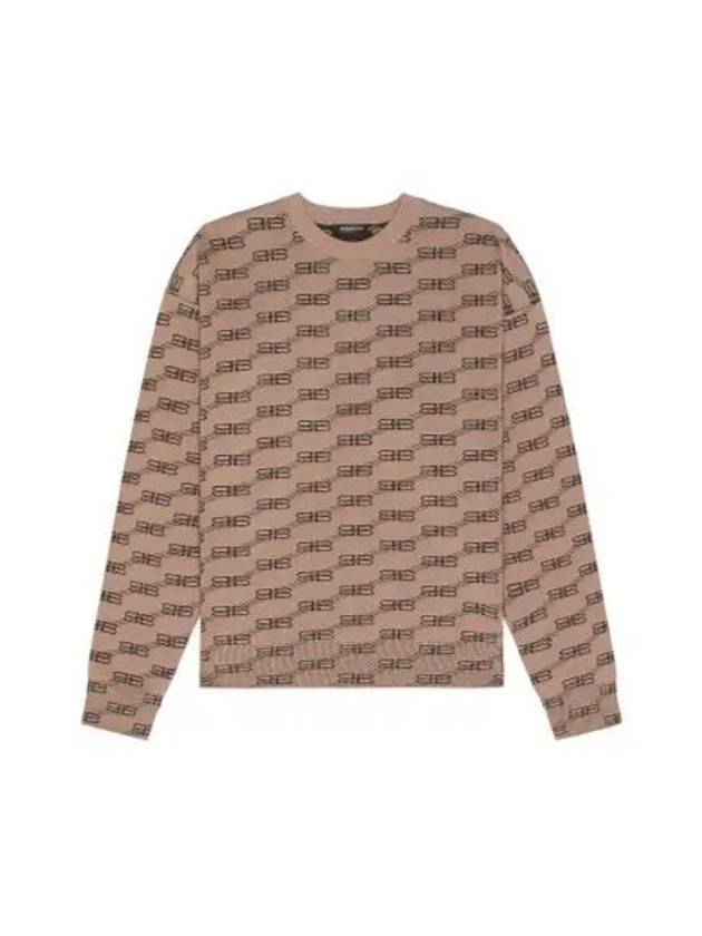 BB Icon Jacquard Knit Top Brown - BALENCIAGA - BALAAN 2