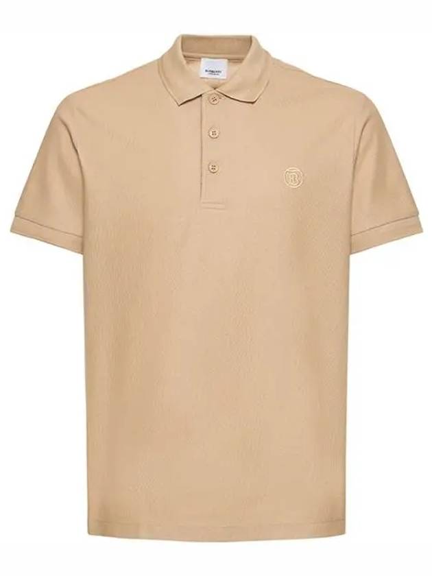 EDDIE Eddie TV Logo Check Plaque Pique Polo Shirt - BURBERRY - BALAAN 1