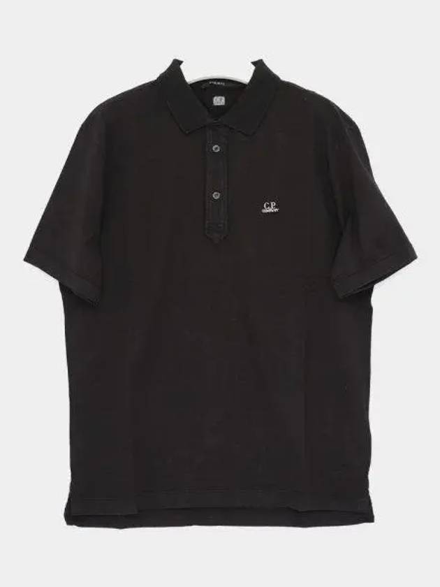 1020 Jersey Polo Shirt Black - CP COMPANY - BALAAN 2