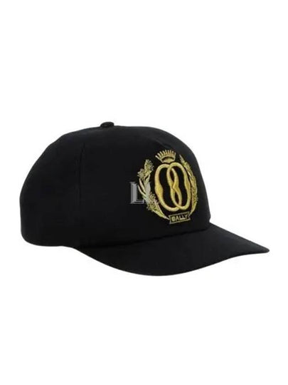 Embroidered Logo Ball Cap Black - BALLY - BALAAN 2