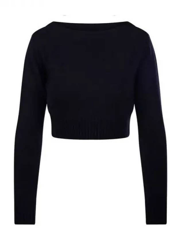 Max Mara Navy Wool Cashmere Knit 270954 - MAX MARA - BALAAN 1