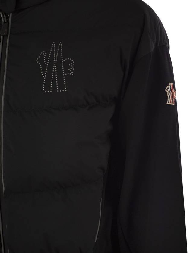 Grenoble Padded Zip-Up Sweatshirt Black - MONCLER - BALAAN 5