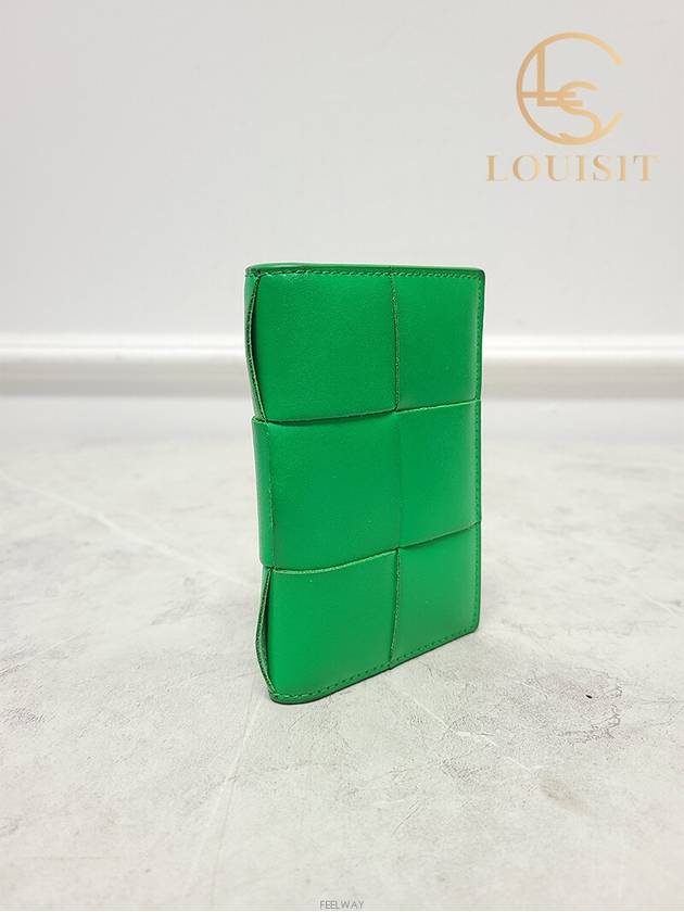 Used luxury goods Lewis It Green Paraket Cassette Flap Card Case Wallet - BOTTEGA VENETA - BALAAN 3