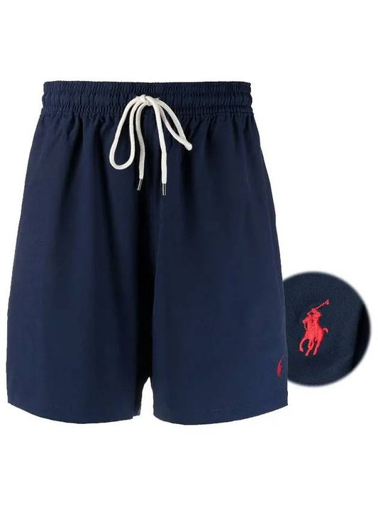 Embroidered Pony Logo Traveler Swim Pants Navy - POLO RALPH LAUREN - BALAAN 2