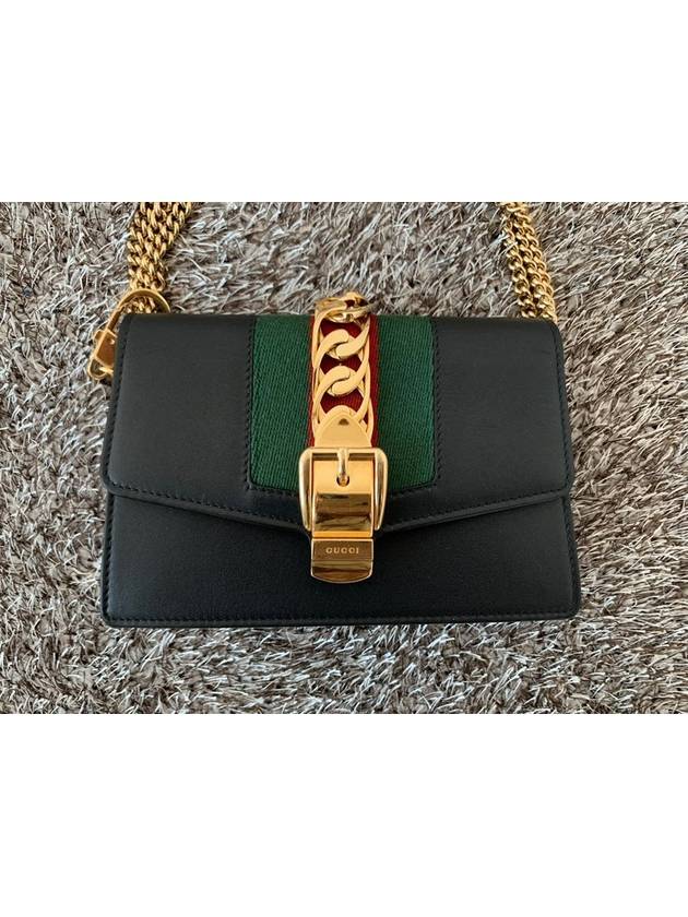 Chain gold mini Sylvie bag - GUCCI - BALAAN 1