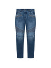 Biker Washed Skinny Jeans Blue - BALMAIN - BALAAN 1