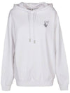 Women's Flower Logo Arrow Hoodie White - OFF WHITE - BALAAN 1