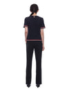 RWB Stripe Cotton Short Sleeve T-Shirt Navy - THOM BROWNE - BALAAN 6