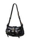 Women's Shoulder Bag DOUBLE B BLACK - PLAYNOMORE - BALAAN 3