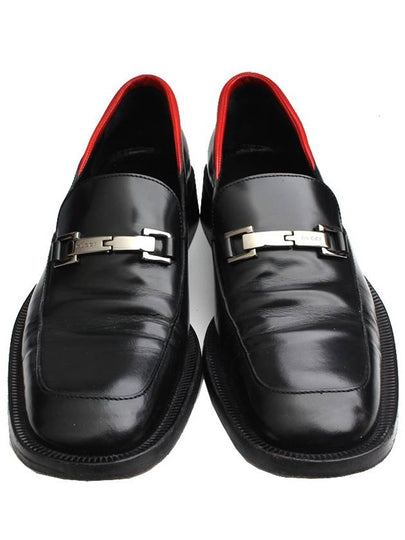 Red trim black loafers 36 half C - GUCCI - BALAAN 2