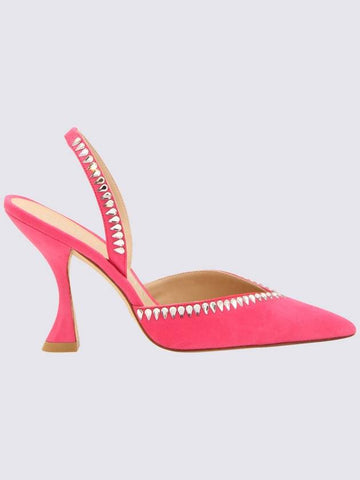 Stuart Weitzman Fuchsia Leather Gemcut Xcurve Pumps - STUART WEITZMAN - BALAAN 1