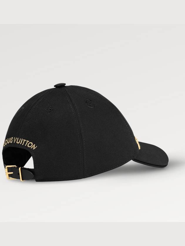 LV Iconic Cap Black Ball Cap Women - LOUIS VUITTON - BALAAN 3