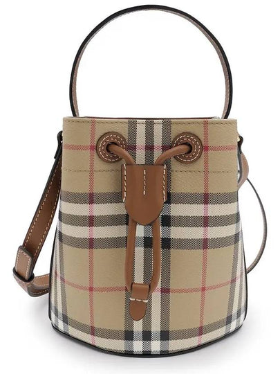 Check Bucket Bag Beige - BURBERRY - BALAAN 2