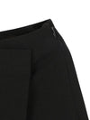 Classic Fake Wrap Skirt Pants_Black - HARDCORE HAPPINESS - BALAAN 5