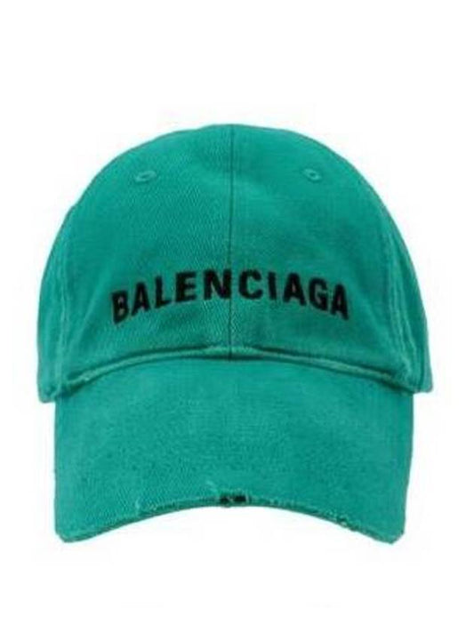 logo front ball cap green - BALENCIAGA - BALAAN 1