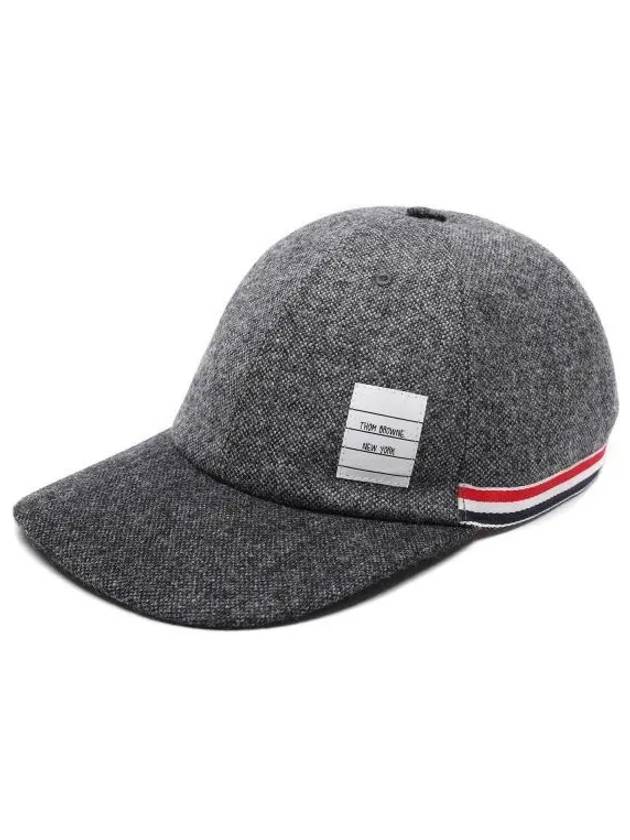 Striped Wool Ball Cap Grey - THOM BROWNE - BALAAN 2