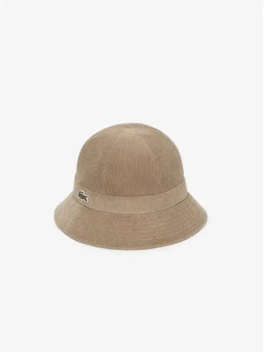 Women s Corduroy Dome Bucket Hat Bungeoji RK318E 54N 02S Domestic Product GQ2N24100235884 - LACOSTE - BALAAN 1