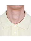 Fox Head Patch Cotton Polo Shirt Yellow - MAISON KITSUNE - BALAAN 7