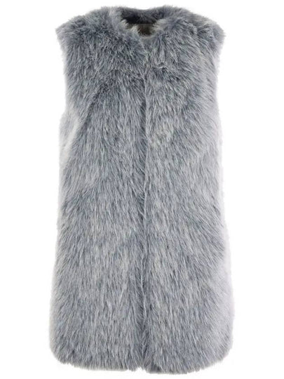 Faux Fur Vest Grey - HERNO - BALAAN 2