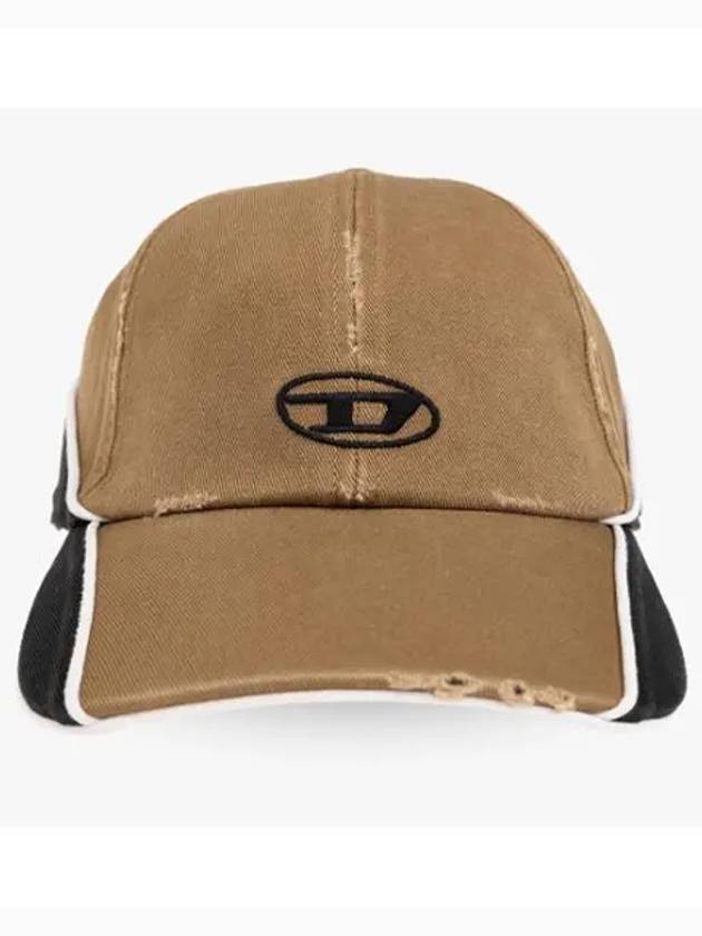 C Dale Distressed Colour Block Base Ball Cap Brown - DIESEL - BALAAN 2