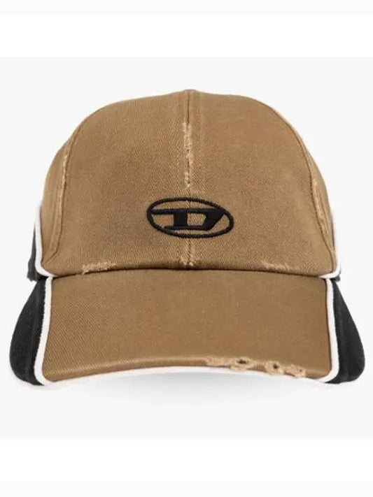 C Dale Distressed Colour Block Base Ball Cap Brown - DIESEL - BALAAN 2