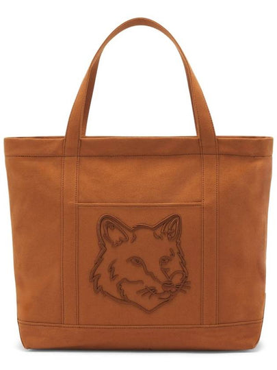 Fox Head Large Tote Bag Fawn Brown - MAISON KITSUNE - BALAAN 2