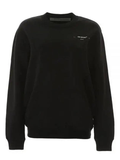 Coral Regular Crew Neck Sweatshirt Black - OFF WHITE - BALAAN 2