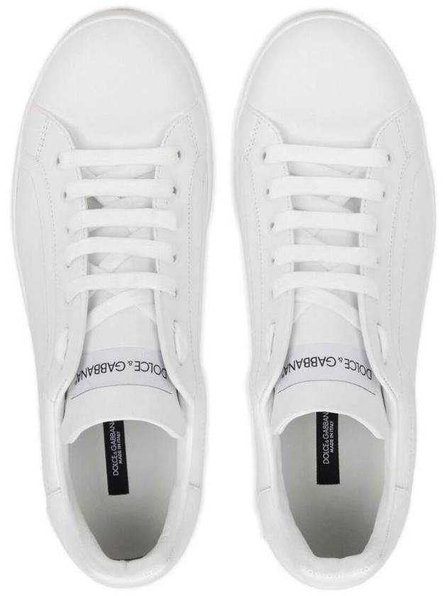 Portofino Calfskin Low Top Sneakers White - DOLCE&GABBANA - BALAAN 5