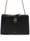 Women's Iris Chain Leather Shoulder Bag Black - MULBERRY - BALAAN 3