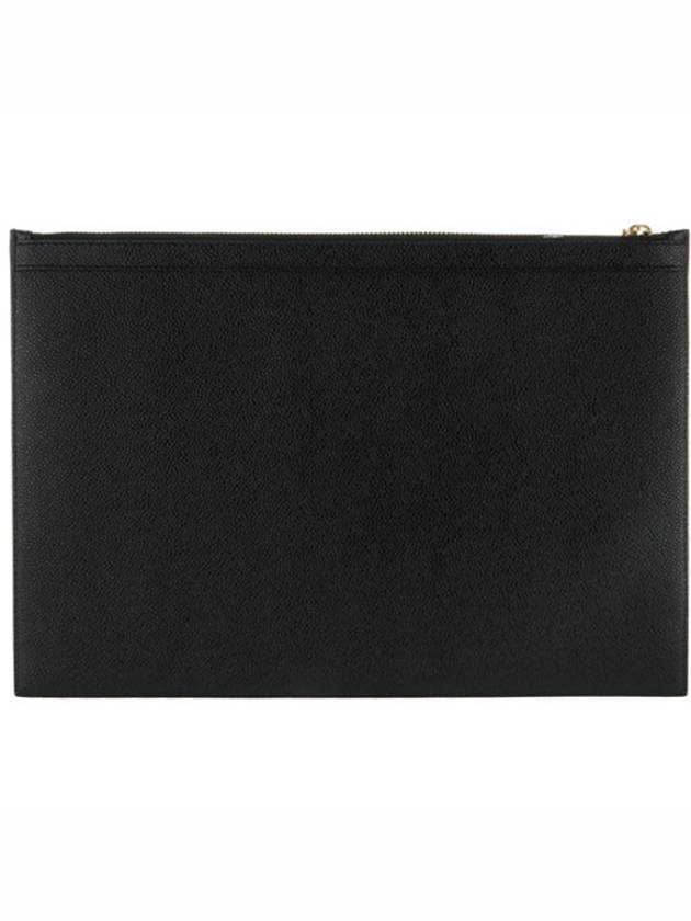 Medium Document Holder Clutch Bag Black - THOM BROWNE - BALAAN 4