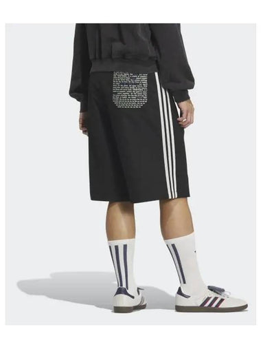 3 Stripe Bermuda Shorts Black - ADIDAS - BALAAN 1