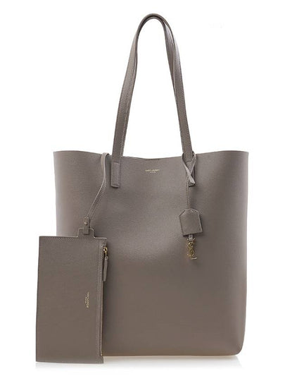 North South Shopping Tote Bag Grey - SAINT LAURENT - BALAAN 2