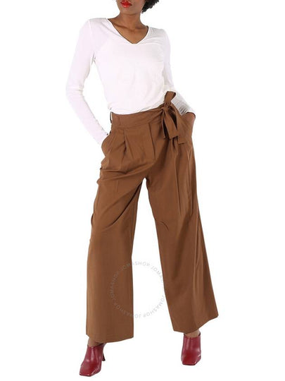 Burberry Ladies Warm Walnut Nico Trousers, Brand Size 4 (US Size 2) - BURBERRY - BALAAN 2