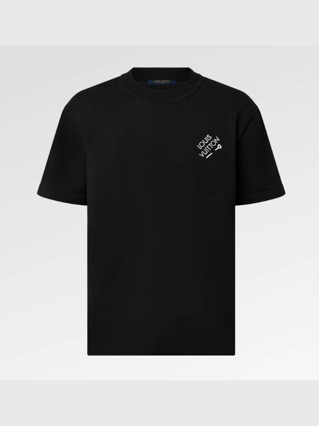 Signature Short Sleeve T-Shirt Black - LOUIS VUITTON - BALAAN 3